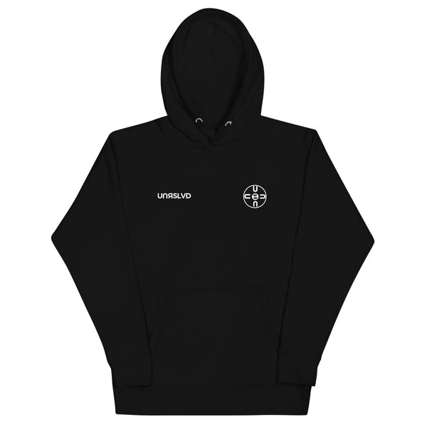 U-1, Hoodie, front +back print, two colours