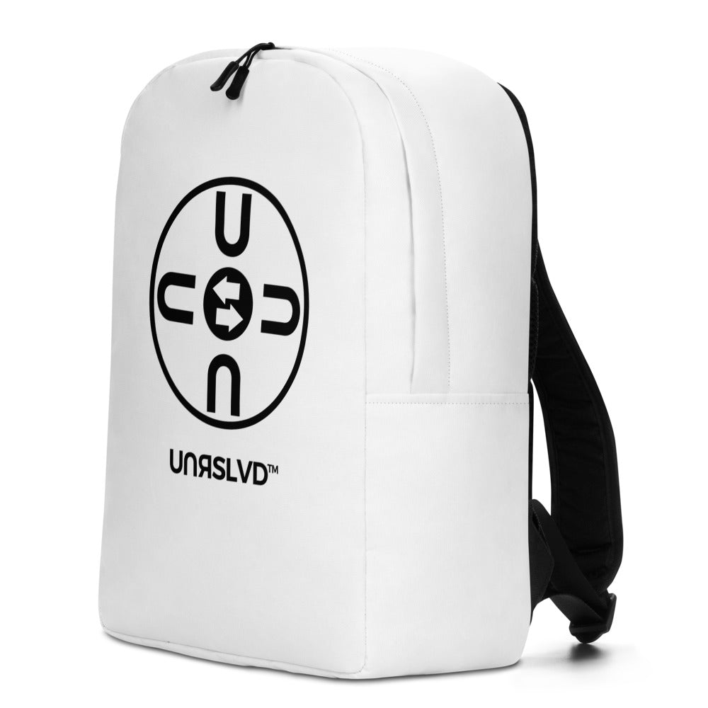 U-1, Minimalist Backpack - white with UN/ARROW logo