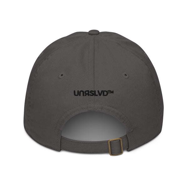 U-1 - Organic dad hat - front and back embroidery - two colours