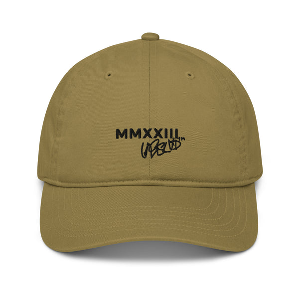 U-1 - Organic dad hat - front and back embroidery - two colours