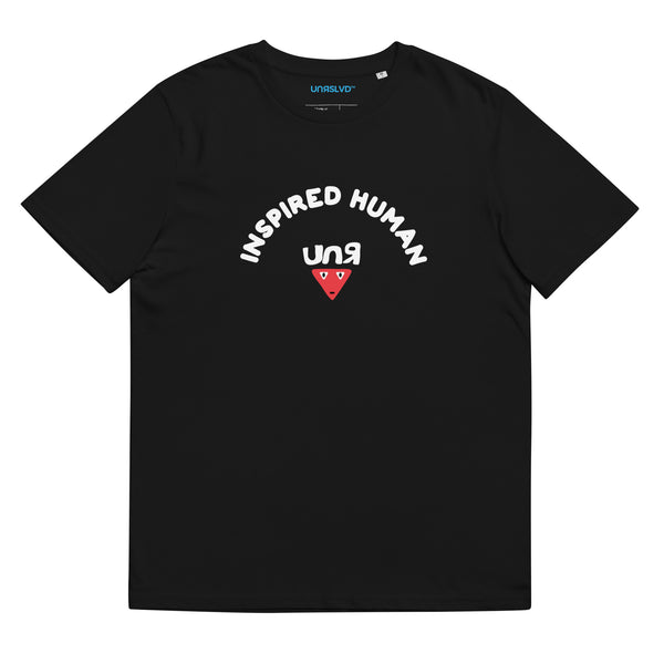 U-2, 'INSPIRED HUMAN' Unisex organic cotton t-shirt - three colours